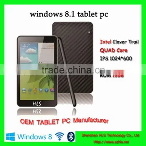 7inch Windows8 Tablet for Office Using Intel Cpu Ips Screen Mini Tablet With Dual Camera thumbnail-1