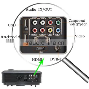 HD Projector With HDMI USB VGA AV Input Support 1080p thumbnail-2
