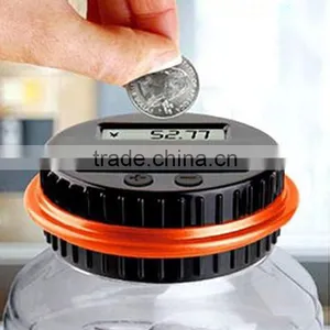 Electronic Counting Coin Saving Pot Large Money Boxes Digital Counting Led Showing Money Jar Piggy Bank thumbnail-1