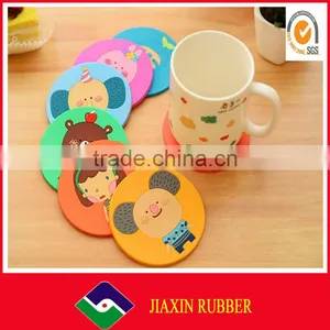 Wholesale Multicolor Round Shaped Cartoon Logo Cup Glass Mat thumbnail-1
