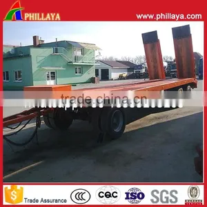ISO CCC Certification Full Type Mini Excavator Transport Lowbed Trailer With Drawbar thumbnail-3