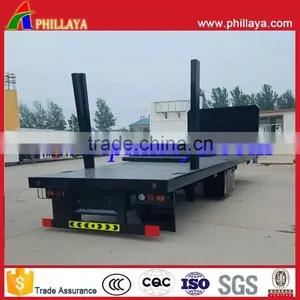 Full Type Flatbed Skeleton 20FT Shipping Container Dolly Transport Trailer With Turntable Drawbar thumbnail-4