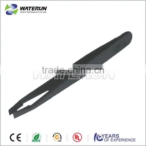 93304 Conductive Black Plastic Tweezers With Plastic Flat Tip thumbnail-5