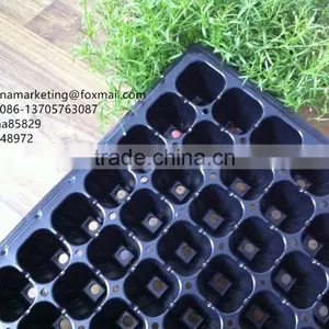 Black PS Material 105 Cells Blister Process Plastic Plant Nursery Seed Plug Trays for Propagation thumbnail-6