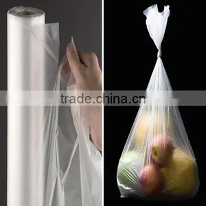 Customized Supermarket Plastic Transparent Bag for Food Packing---- Flat Bag thumbnail-1