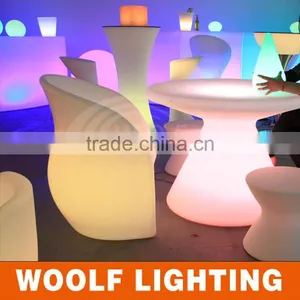 Color Changing Glow Dinner Table LED Restaurant Furniture thumbnail-3