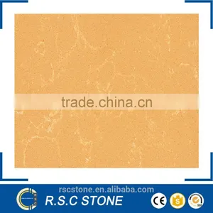 Spring Yellow Artificial Quartz Stone Countertop for Sale thumbnail-1
