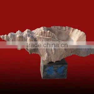Hand Carved Marble Marbletrumpet Shell thumbnail-1