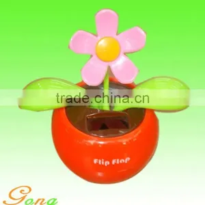 Hot Sale 2014 Various Mini Dancing Shake Solar Toys Flower thumbnail-1