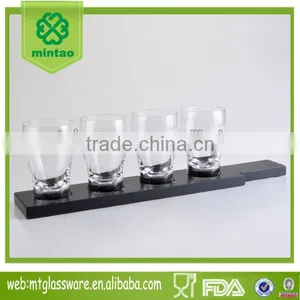 Wholesale 5oz Sexy Rum Shot Glass With Wood Tray thumbnail-1