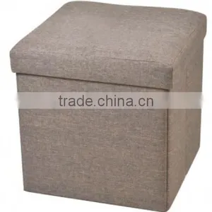 Stain Resistant Storage Stool With Removable Lid thumbnail-2