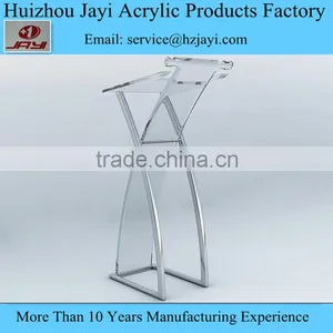Adjustable Metal Lectern With Acrylic , Contemporary Acrylic Lectern thumbnail-1