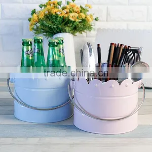4 Grids Portable Metal Kitchen Storage Box/Picnic Collector/Beer Bucket/House Keeper thumbnail-1