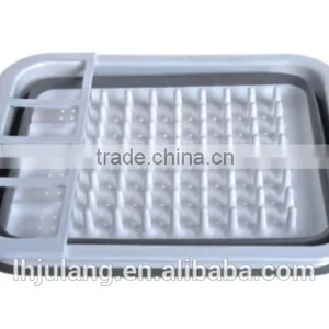Plastic Collapisble Dish Rack / Plastic Foldable Dish Rack of Kitchen thumbnail-1