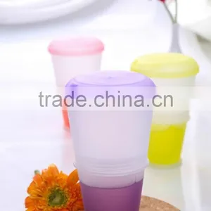Wholesale Plastic Cereal to Go Cup With Spoon/plastic Cereal Cup/plastic Cereal to go Breakfast Cup thumbnail-1