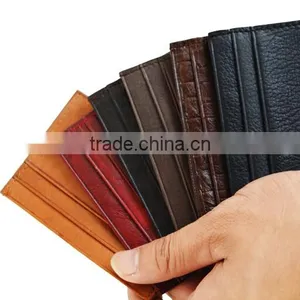 Top Grain Leather in Top Quality Leather Card Holder 5-slot Credit Card Holder for Business thumbnail-1