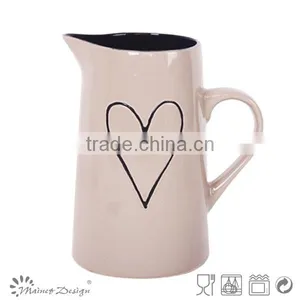 Hot Selling Delicate Handpainting Stoneware Houseware Ceramic Pitcher thumbnail-3