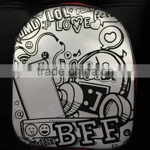 Animation Style DIY Schoolbag Graffiti Bag Children Backpack thumbnail-2