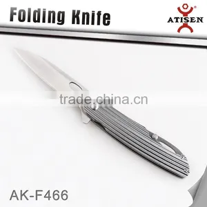 Newest Folding Knife Camping Hunting Knives 3Cr13 Blade Aluminum Handle Hand Tools thumbnail-1