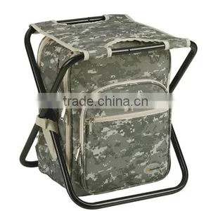 Steel Frame and 600D Backpack Cooler Chair , Travel Camping Chair, Cooler Bag thumbnail-1
