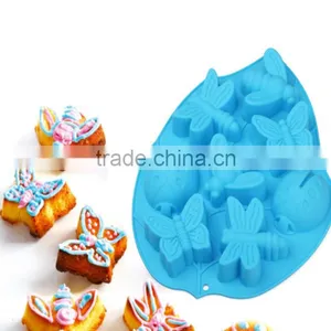 11022 Butterfly Bee Shape Silicone Chocolate Cake Molds Offered by Zibo Nicole Manufacture thumbnail-1