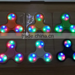 Free Sample OEM Factory Price Hot Sale Beautiful Fidget Spinner Anti Stress Pressure Bearing Colorful Led Light Hand Spinner thumbnail-1