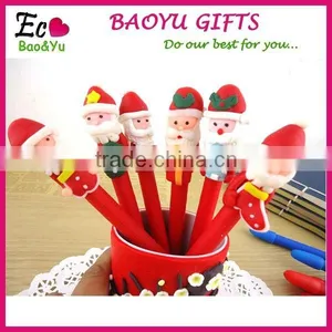 Christmas Gifts Christmas Polymer Clay Pen Wholesale Custom Logo Promotional Ballpoint Pen Cheap Polymer Clay Pen thumbnail-1