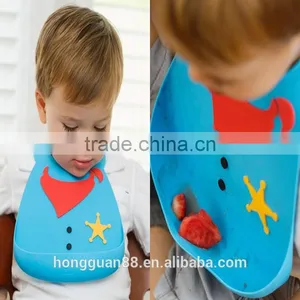 Baby Kids Dining Assist Product Soft Silicone Baby Bib,silicone Carton Baby Bib thumbnail-2