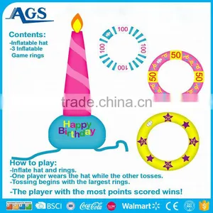 Amusing Animal and Ring Game Play Inflatable Toy thumbnail-5