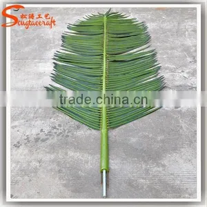 Wholesale Artificial Leaves Green Palm Tree Names of Tree Leaves Plastic Decorative Dried Palm Leaves thumbnail-2