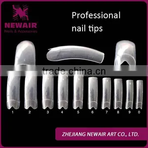NEWAIR New Arrivals Salon 500pcs Clear Half Artificial Nail Tip Ultra-thin Transparent thumbnail-2