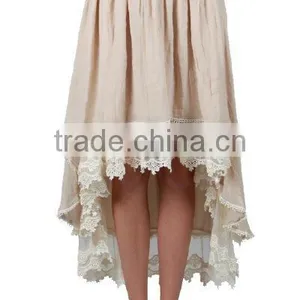 50s Skirt Extender Woman's Romantic Layered Crochet Tulle Lace Skirts In Off White / Black thumbnail-2