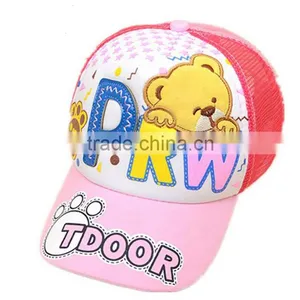 The New Children's Summer Baseball Cap Sunshade Cap Cap Children Cartoon Embroidery Bear Private Network thumbnail-3