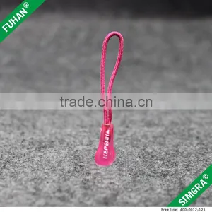 Pink Color Embossed Zipper Puller and Slider for Bag thumbnail-1