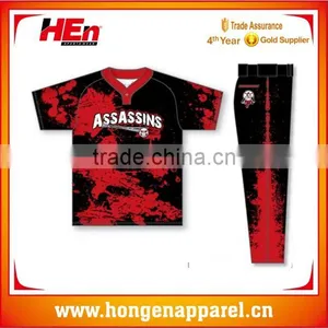 Hongen Apparel China Baseball Jerseys Design Personalized Baseball Uniform Best Baseball Jersey Wholesale thumbnail-1