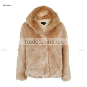 Wholesale Women's Winter Clothing and Luxury Ladies Faux Fox Fur Coat for Girls thumbnail-3