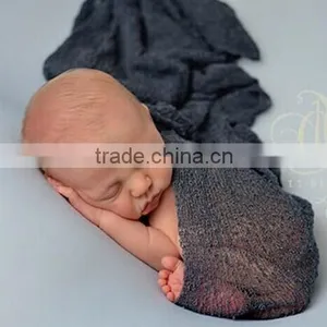 High Quality Cotton Wrapped Yarn Blanket Newborn Baby Photography Props thumbnail-4