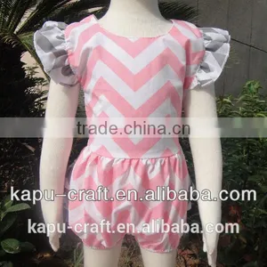 Hot Sales Chevron Rompers for Little Baby Clothes thumbnail-1