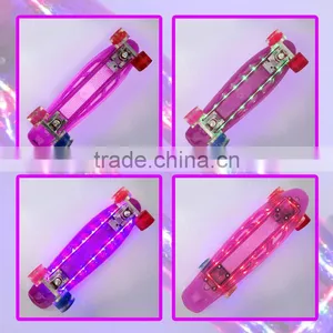 HSJ259 Factory Sales LED Skateboard Fish Board Customize Design for Kids and Adults thumbnail-2