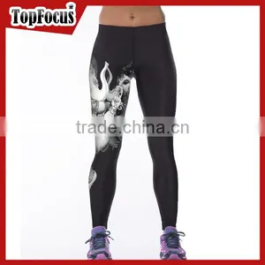 Miqi Apparel 2017 Newest Women Activewear Sublimation Colorful Yoga Tight Pants For Ladies thumbnail-3
