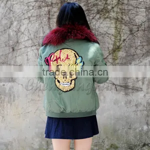 CX-G-P-17A High Quality Cheap Fox Fur Parka Jackets, Wholesale Winter Parka Jackets thumbnail-3