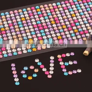 Food Grade Rhinestone Diamond Sticker Large Acrylic Gems Self Adhesive Sticker thumbnail-5