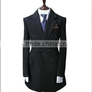 2014 Double-Breasted New Season Lastest Design Slim Fit Mens Cashmere Men Coat thumbnail-1