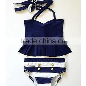 Beach Swimsuit for Little Girls Polka Dot Dress Top 100 Little Model thumbnail-6