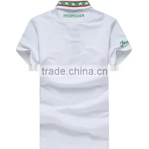 Custom Mens Blank Polo Shirt 65% Cotton 35% Polyester Blend Contrast Color Collar Custom Polo Shirts thumbnail-2
