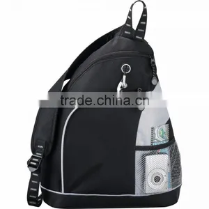 Twister Sling Backpack - Has Zippered Main Compartment With Interior Media Pocket and Comes With Your Logo. thumbnail-3