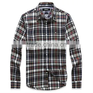 2013 Man Fashion Casual Plaid Clothing Manufacturer thumbnail-1