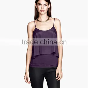 Ladies Sleeveless Rayon Knit Top thumbnail-1