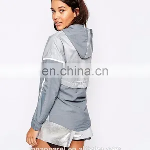 Custom Wholesale Fashion Windbreaker Jackets Women 2016 thumbnail-3