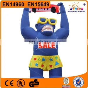 Large Inflatable Cartoon Gorilla thumbnail-1